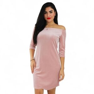 AMBIANCE Women's Mini Dress Large Peach Polyester Spandex Semi-Formal Casual